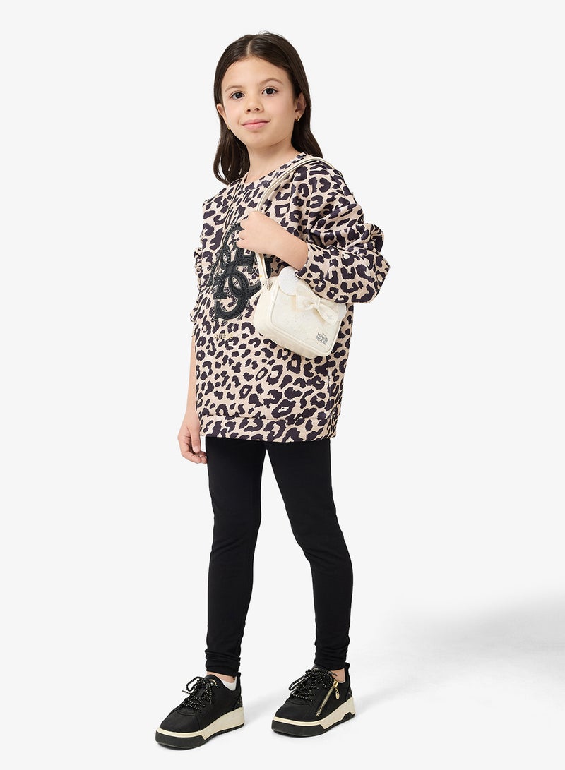 جس سويت شيرت أطفال بياقة مستديرة بطبعة جرافيك - Image 4